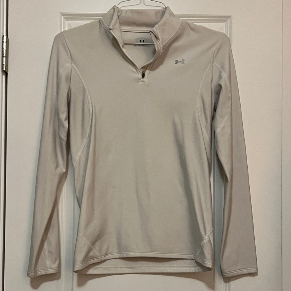 Under Armour Light Tan Quarter-Zip Top